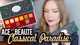 ACE BEAUTE CLASSICAL PARADISE PALETTE! Swatches, Review, & Tutorial! | LipglossLeslie