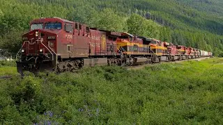 9 UNITS!!! CP 9770 East - CPKC 416 (Mixed) - CP Cranbrook Sub - Moyie, British Columbia