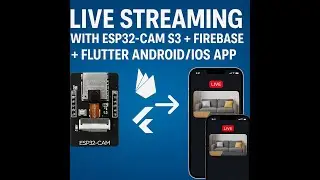 ESP32-CAM S3 Firebase Live Streaming with Flutter (iOS/Android)
