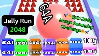 Vol. 10 | Jelly Run 2048 or Jelly Tube Run | Combo Gameplay | Satisfying Ball Games Hub LIVE 🔴 24/7