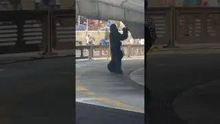 Chewbacca checking on the Millennium Falcon @ Galaxy&rsquo;s Edge Disney World Hollywood Studios 8/7/25
