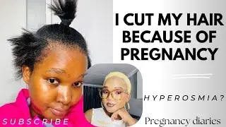 PREGNANCY MADE ME CUT ✂️ MY HAIR| FAILED PIXIE CUT| NATURAL HAIR