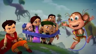 Super Bheem - Alien Monkey Trouble | Cartoon for Kids in Hindi | Funny Videos