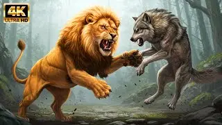 Lion vs. Wolf &ndash; Epic Battle for Survival! Who Will Win?