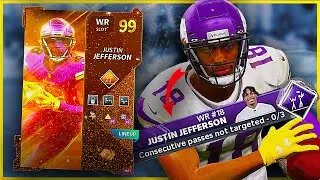 Golden Ticket Justin Jefferson WITH DOUBLE ME IS SCARY! MADDEN 21 NMS