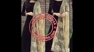 Indian Designer Floor Length Anarkali Suits 2017 | Zikimo.Com