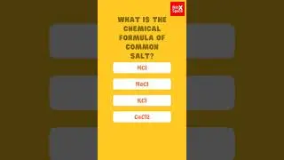 What is the chemical formula of common salt? #gk #shorts