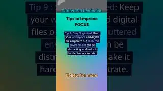 Tips to Improve Focus and Boost Productivity #career #instagram  #focusimprovement