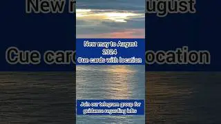 New cue cards May to August 2024 | May to August cue card 2024