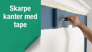 Slik lager du skarpe kanter n&aring;r du maler med to farger