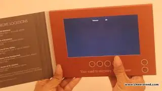 Chinese homemade 7 inch touch screen lcd brochure video card for business adveristment