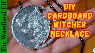 DIY Witcher Medallion Necklace Cheap and Easy Cardboard - Geralt The White Wolf