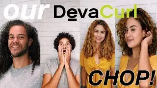 HIS/HERS DEVACURL CHOP! | DEVACUT EXPERIENCE |