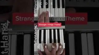 Stranger Things Theme (piano tutorial) #strangerthings #piani #tutorial #righthand #lefthand