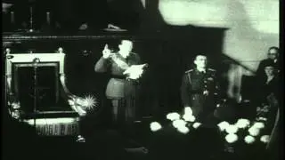 Prince Charles is named Regent by the House of Representatives in Brussels. HD Stock Footage