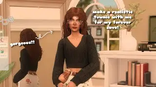 Making a Realistic Townie for My Forever Save | The Sims 4 CAS