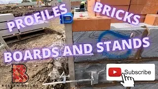 Bricklaying - Profile, Boards, Brick And Bond Set Up For Foundations