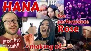 serving live vocals!!! HANA / ROSE live performance AND behind the scenes / making of reaction