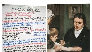 #Edward Jenner # Variolation # Small pox # vaccine # Easy Explanation # Must watch # Handwritten