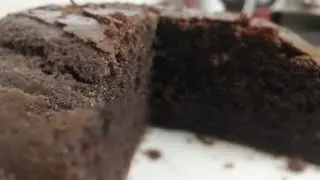 Chocolate cake(eggless)a perfect base for black forest cake