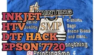 INKJET DTF DARK SHIRT PRINT HACK| EPSON 7720, ILLUSTRATOR PRINT SETTINGS