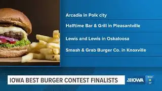 Here are the 10 finalists for the 2025 Iowa Best Burger Contest
