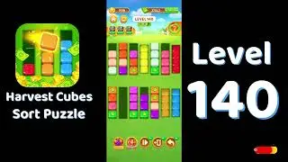 Harvest Cubes Level 140 Walkthrough | Sort Puzzle | Solutionguruji
