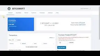 Простенькиий AIRDROP BtcSWIFT получаем 20 токенов за простую регистрацию
