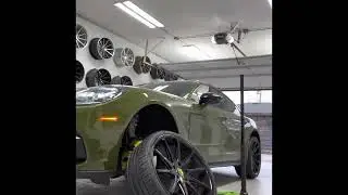 Porsche Panamera 22x9 wheel install