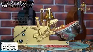 6 Inch Aarti Machine | Shankh Sound | Mini Mandir Pooja Machine