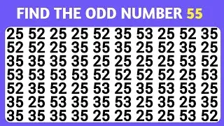 Find The Odd One Out Number/Test Your COGNITIVE Brain Power Skills With This Fast Number Game! 