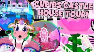 💘Cowmingo's Cupids Castle House Tour In Roblox Overlook Bay! *Detailed Custom Build!*