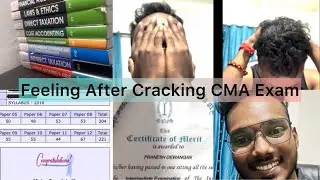 CMA Result Reaction || From Unboxing Books to Clearing Both Groups || Pranesh Dewangan #cmaresults