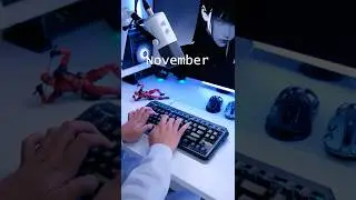 Звуки клавиатуры на каждый месяц года #keyboard #desksetup #asmr