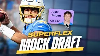Fantasy Football MOCK DRAFT | Superflex PPR Expert Picks, Strategy & Advice
