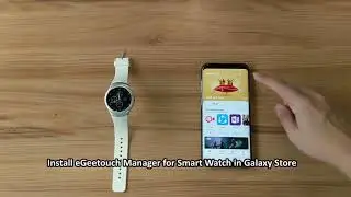 eGeeTouch - How to pair & unlock using Galaxy Smartwatch - Smart Travel Padlock
