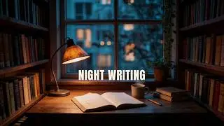 Night Writing Desk | Rain Sounds & Quiet Focus for Late-Night Creativity
