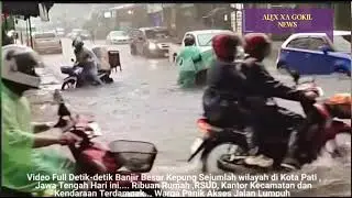 JATENG MENJERIT KERAS!! BANJIR SEPERTI LAUTAN DI PATI,JATENG HARIINI, MOBIL & RUMAH TERSAPU