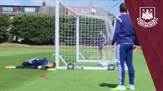 BAR AND IN! Aaron Cresswell scores stunner in training