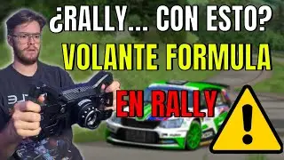 ¡Hice RALLY con un VOLANTE de FÓRMULA! 🚗💨