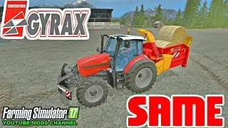 Farming Simulator 2017 Mods Same Iron 100 + Gyrax 2703 Straw Blower