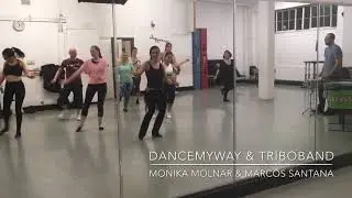 Monika Molnar Samba Class, Pineapple Dance Studios London, Live Drumming by Tribo Band