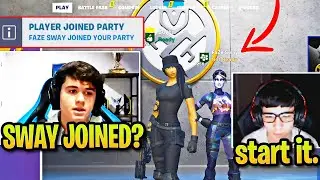 FaZe SWAY Surprises Bugha after Randomly Accepting His Wager and DOING THIS! (Fortnite)