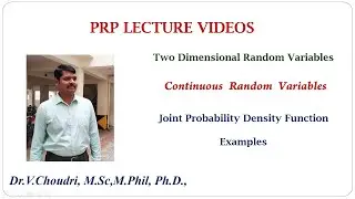 Joint Probability Density Function's Examples /Two Dimensional Random Variables/PRP