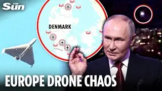 Drones FORCE four airports to shut in Denmark - as Putin hunts for Europe's weaknesses