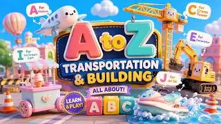 ABC Transportation for Kids &mdash; Cute Vehicles A to Z! 🚗🚁🚂✨