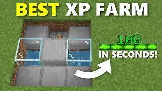 NEW BEST EVER XP FARM in 1.21 Minecraft Bedrock ! (No Trident)