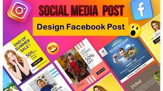 How to design Facebook post by using Canva || Technical Sixer