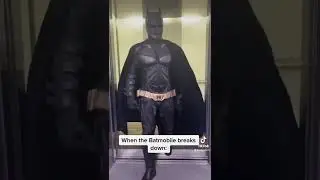 When the Batmobile breaks down 🦇         #shorts #batman #dc #funny #comedy