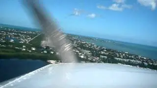 Marathon, FL, KMTH, landing RWY 7 with Piper PA28 Warrior, 11-03-2011